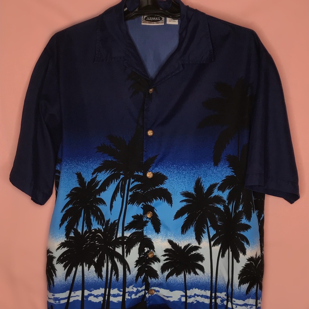 Button down Hawaiian large shirt